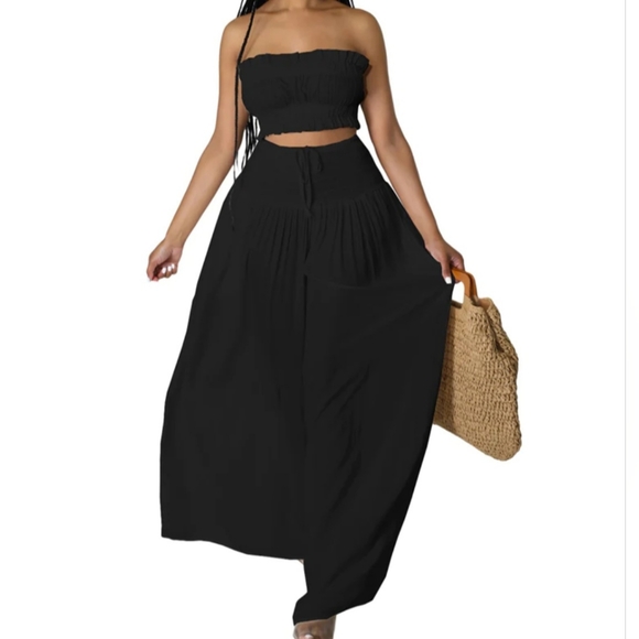 soyaza Pants - 2 pieces set pants outfit new size S. Chiffon fabric.